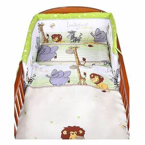 New Baby-2-dielne posteľné obliečky New Baby 100/135 cm zelené safari