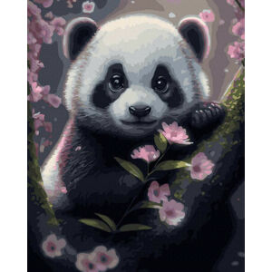 Maľovanie podľa čísel 40x50 RAMIZ - panda