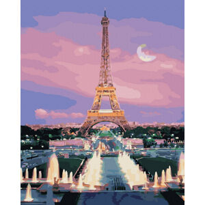 Maľovanie podľa čísel 40x50 RAMIZ - Eiffelova veža