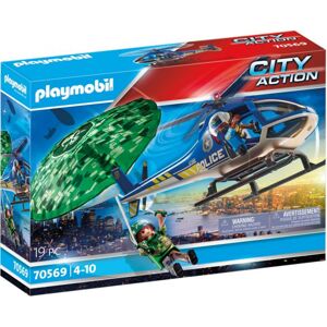 Playmobil Policejní vrtulník: Pronásledování padáku