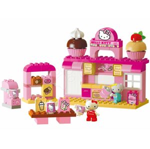 Stavebnica PlayBIG Bloxx Backerei BIG Hello Kitty v pekárni s kamarátkou 82 dielov a 2 figúrky od 1,5-5 rokov
