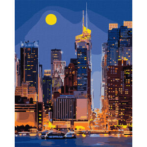 RAMIZ Maľba podľa čísel 40x50 plátno + farby + štetce - Streets of Manhattan