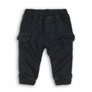 Nohavice chlapčenské s vreckami, Minoti, ARROW 2, tmavě modrá - 74/80 | 9-12m