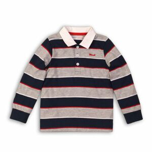 Tričko chlapčenské POLO bavlnené s dlhým rukávom, Minoti, DEPT 1, kluk - 68/80 | 6-12m