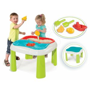 Smoby stôl pre deti Voda&Piesok s krytom a loďka s formičkami 840107