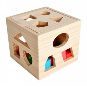 Edukačná drevená kocka Kruzzel