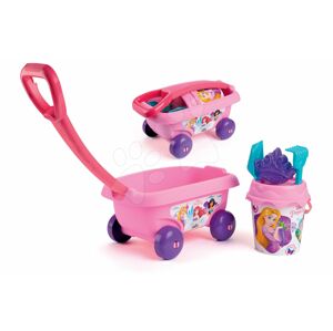 Smoby detský vozík na ťahanie Disney Princess s vedro setom do piesku 867008