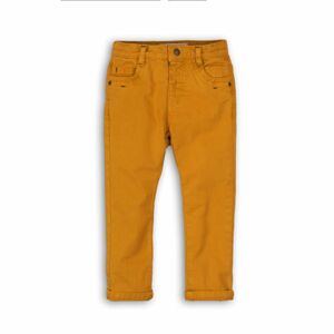 Nohavice chlapčenské s elastanom, Minoti, NORTH 10, žlutá - 68/80 | 6-12m