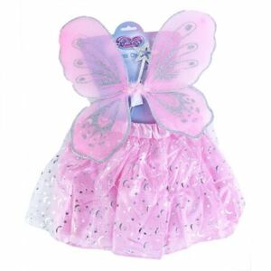 Detský kostým tutu sukne ružová motýľ s paličkou a krídlami