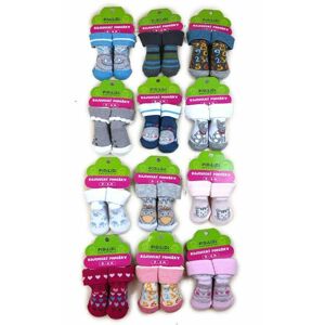 ponožky dojčenské na karte (0 až 6m), Pidilidi, PD107, mix - 0-6m | 0-6m