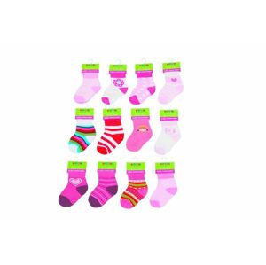 Dojčenské ponožky dievčenské (6 až 12m), Pidilidi, PD503, holka - 68/80 | 6-12m