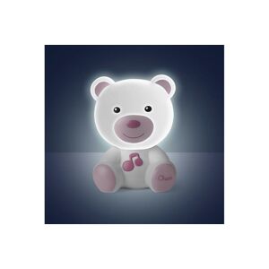 CHICCO Noční světélko hudební Medvídek růžové 0m+