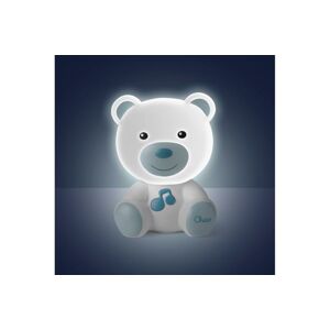 CHICCO Noční světélko hudební Medvídek modré 0m+