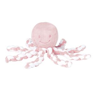 NATTOU První hračka pro miminka chobotnička PIU PIU Lapidou light pink 0 m +