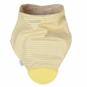 Saro Baby oboustranný slintáček s kousátkem Yellow
