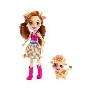 Mattel Enchantimals bábika a zvieratko - Kravička