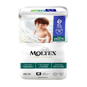 Moltex Pure & Nature natahovací plenkové kalhotky XL +14 kg (18 ks)