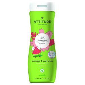 ATTITUDE Dětské tělové mýdlo a šampon (2 v 1) Little leaves s vůní melounu a kokosu 473 ml