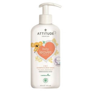 ATTITUDE Detské telové mydlo a šampón 2v1 s voňou hruškovej šťavy