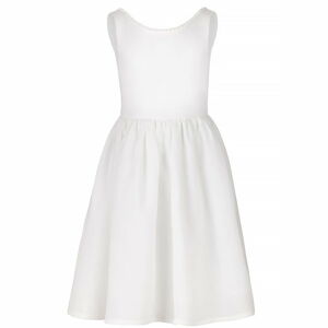 Ľanové šaty- Audrey white - 98/104