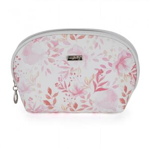 OXY LADY Kozmetická taška guľatá Pink flowers