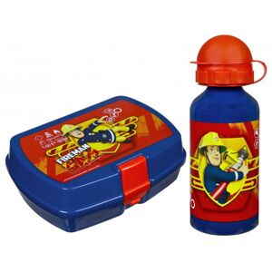 Oxybag   Fireman Sam - set desiatový box + fľaša na pitie
