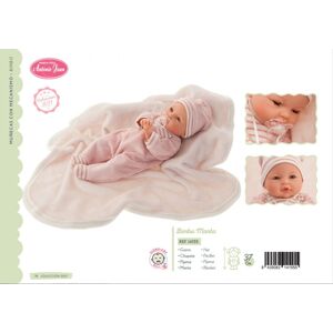 Antonio Juan 14155 BIMBA - mrkací panenka miminko se zvuky a měkkým látkovým tělem - 37 cm