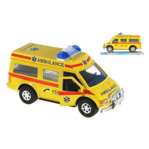 Mikro Auto ambulancie 27cm na zotrvačník
