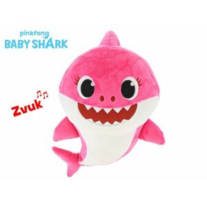 Baby Shark plyšový 28cm ružový na batérie so zvukom 12m+ v sáčku
