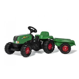 Rolly Toys Šliapací traktor Kid s vlečkou - zeleno-červený