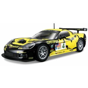 43BB28003 Bburago 1:24 Race Chevrolet Corvette C6R Yellow/Black - poškodený obal