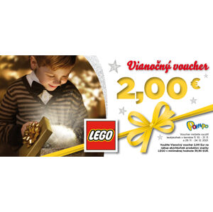 Vianočný voucher 2 € LEGO na nákup od 52 €