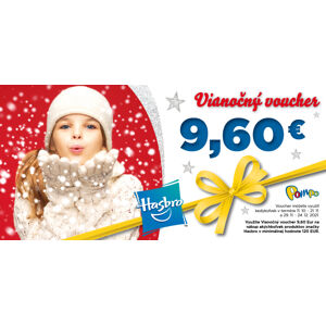 Vianočný voucher 9,60 € HASBRO  na nákup od 80 €