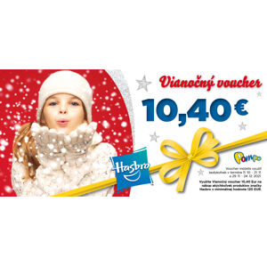 Vianočný voucher 10,4 € HASBRO  na nákup od 120  €