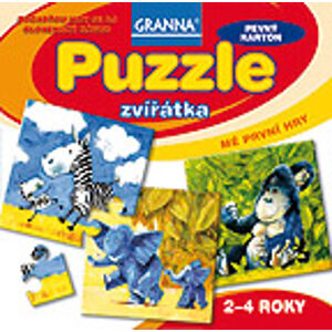 Puzzle zvířata 4, 6, 9 a 12 dílků