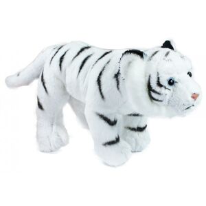 Rappa Plyšový tiger biely stojace, 22 cm