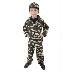 Rappa Karnevalový kostým ARMY - vojak, detský, veľ. M