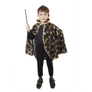 RAPPA Karnevalový kostým plášť čarodejnícky čierny, detský