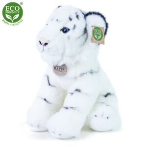 Plyšový tiger biely sediaci 30 cm ECO-FRIENDLY