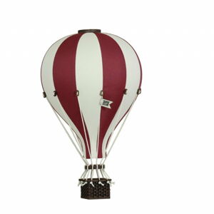 Dekoračný teplovzdušný balón- bordová - L-50cm x 30cm