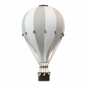 Dekoračný teplovzdušný balón- svetlo sivá - L-50cm x 30cm
