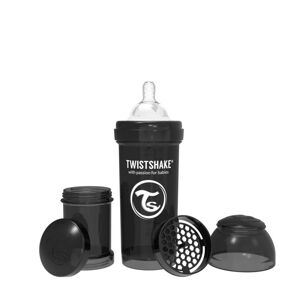Twistshake Kojenecká láhev Anti-Colic 260ml (dudl.M) Černá