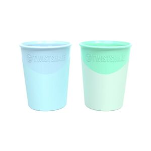 Twistshake Kelímek 2x 170ml 6+m Pastelově modrá a zelená