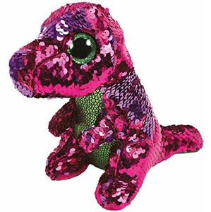 TY Meteor Beanie Boos Flippables Stomp - pink-green dinosaur 24 cm