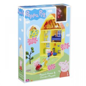 Teddies PEPPA PIG - domček so záhradkou, figúrkou a príslušenstvom