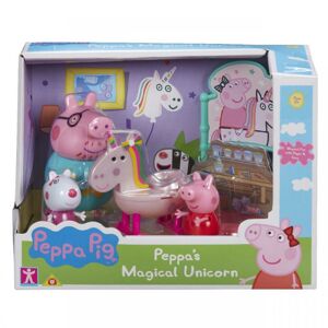 Teddies Peppa Pig sada Jednorožec, 3 figúrky a doplnky