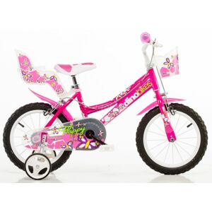 Dino Bikes Dětské kolo růžové 16"