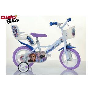 Dino Bikes Detský bicykel so sedačkou pre bábiku a košíkom 12"