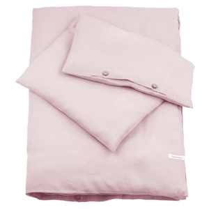 Ľanové obliečky Junior svetlo ružová 100x135cm