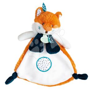 Plyšová líška na maznanie Fox Tiwipi Doudou et Compagnie oranžová 23 cm v darčekovom balení od 0 mes